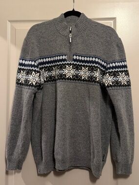 Steffner 100% Wool Zip-Up Sweater